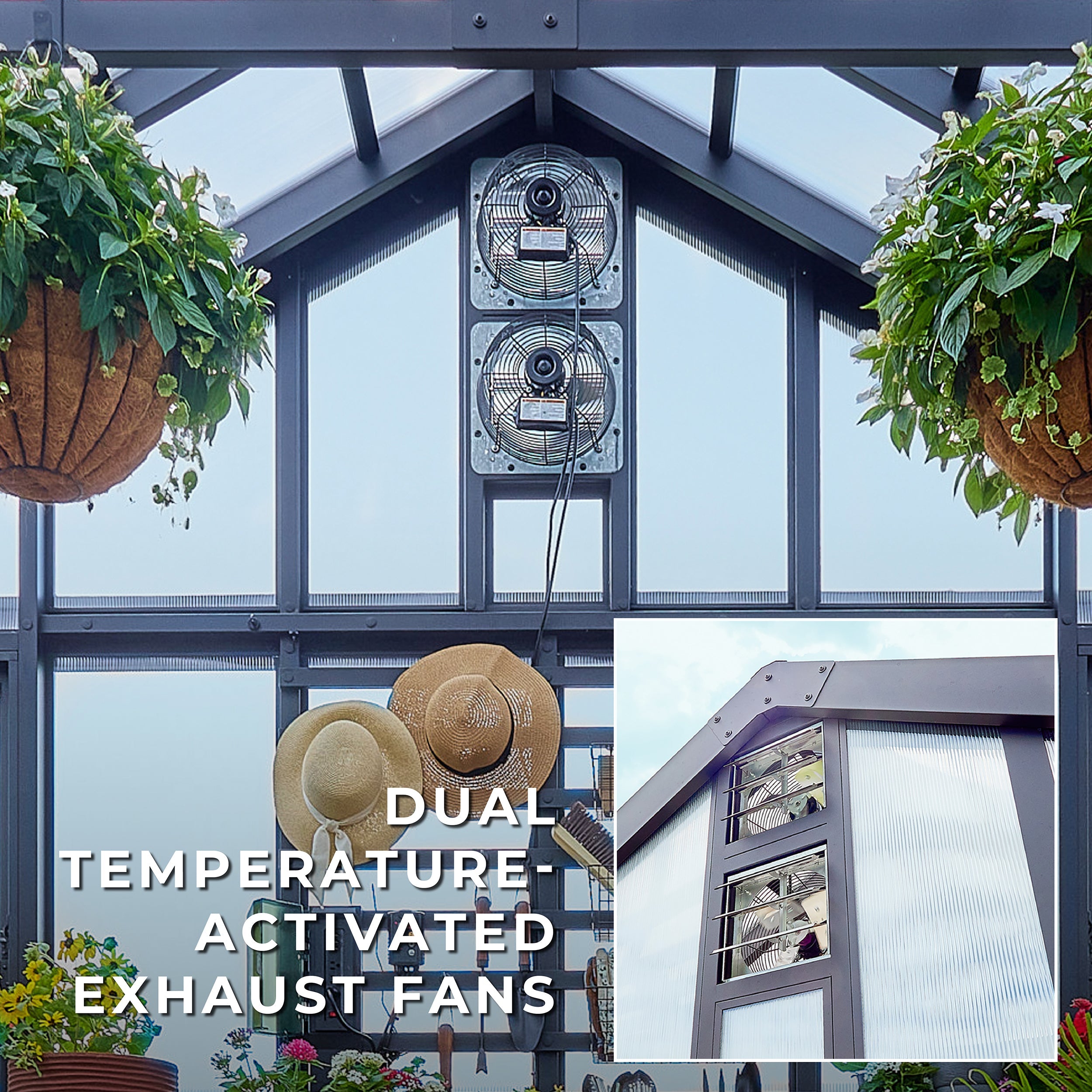 14 X 12 Larkspur Metal Greenhouse