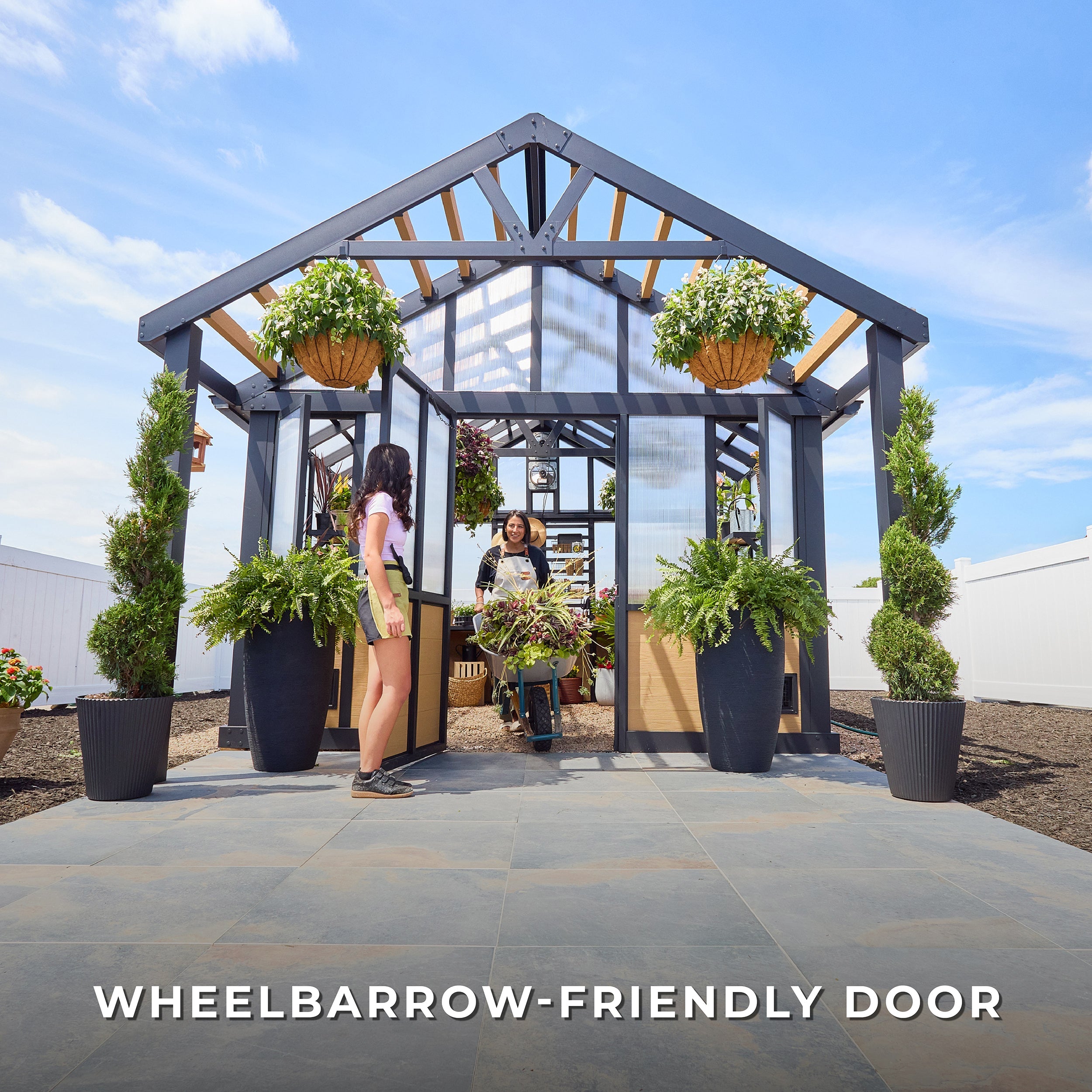 14 X 12 Larkspur Metal Greenhouse