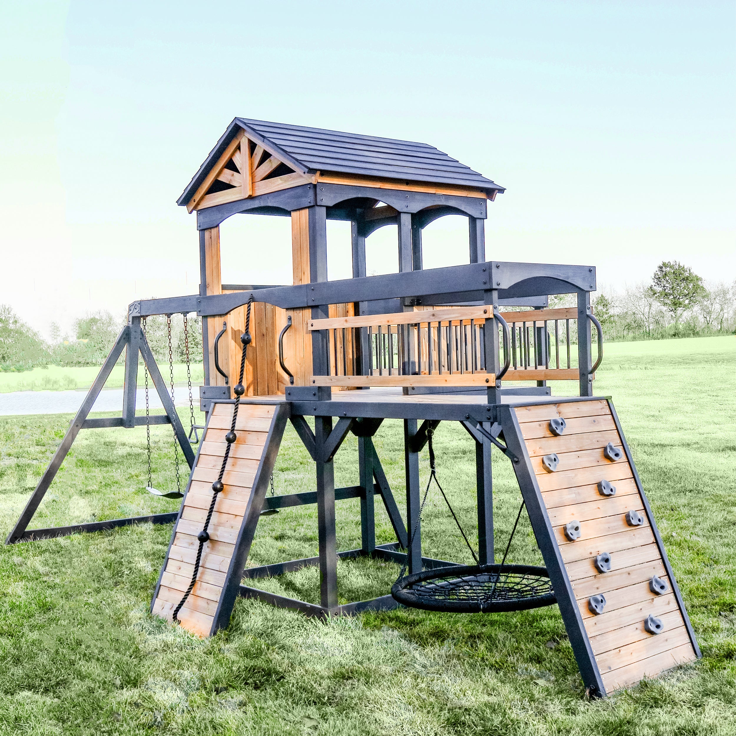 Timber Crossing Swing Set