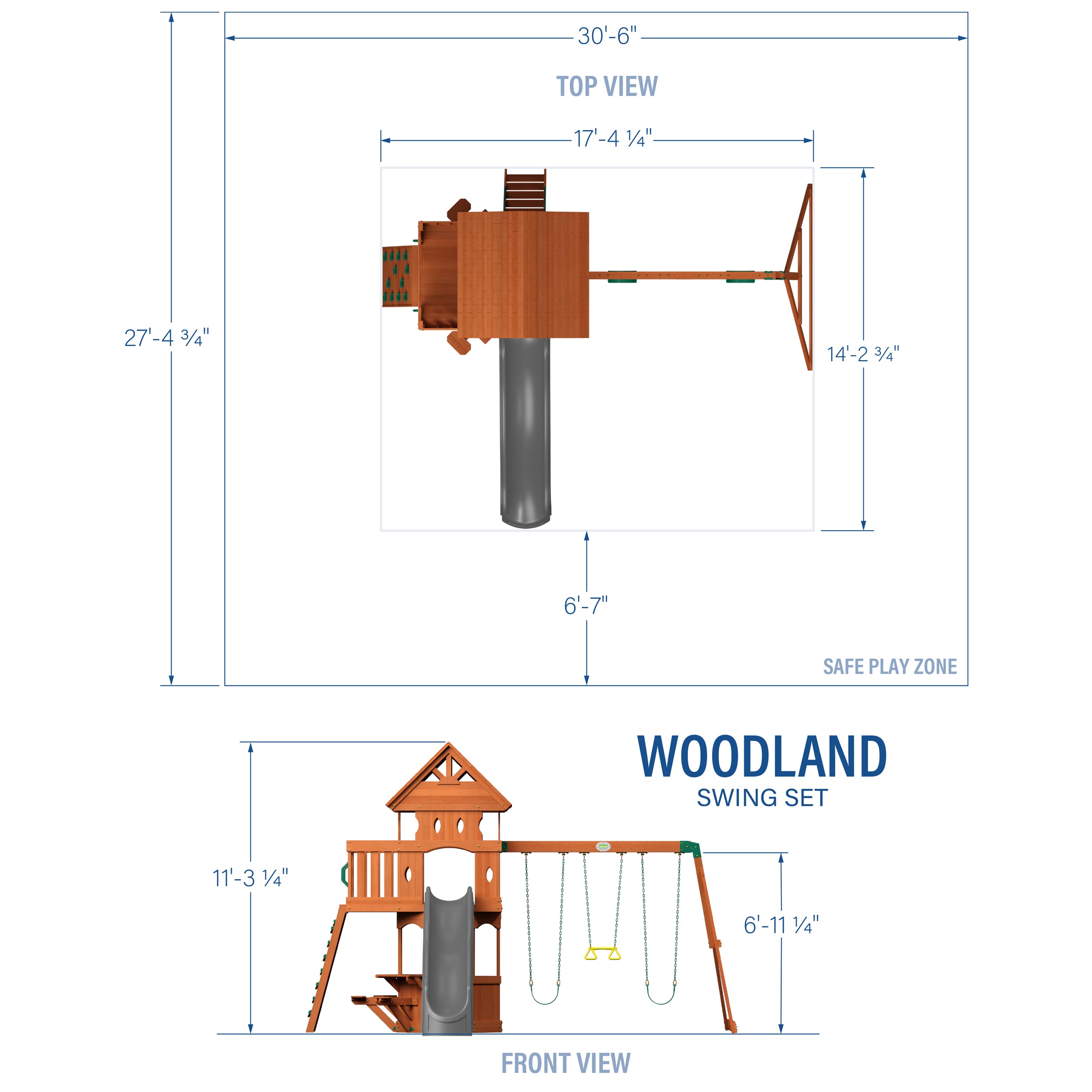 Woodland Swing Set